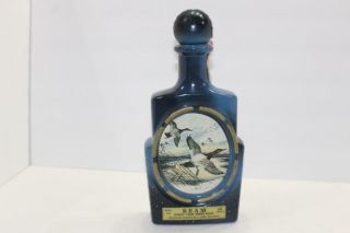 Vintage Jim Beam Kentucky Whiskey Bottle J.  Lockhart Mallard Bird 750 Ml Vg