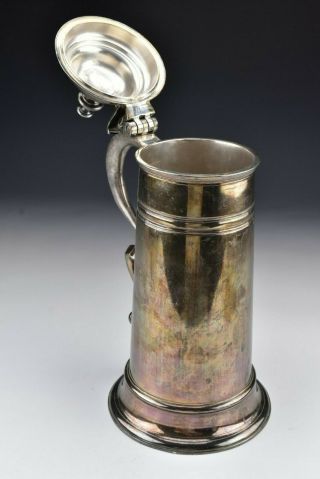 English Sheffield Silver Plate on Copper Covered Tankard 19th Century 3