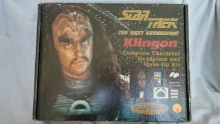 Star Trek Next Generation Klingon Headpiece And Make Up Kit Michael Westmore