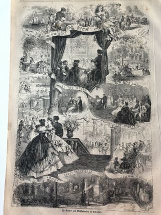 1865 Frank Leslie’s Prints Scenes Of The Rich And Poor In York 113018 2