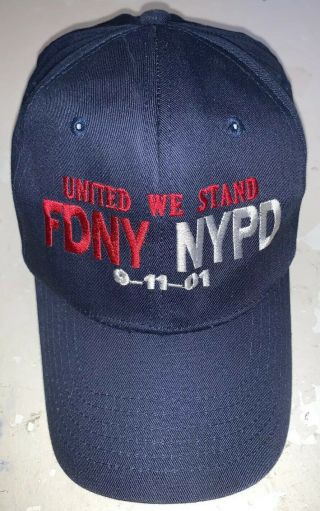Fdny Fire Department York Nypd Police 9/11 Wtc 343 Hat