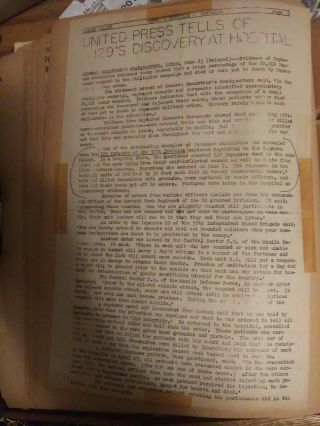 37th division WW2 Campaign Map and 17 pages of newspaper clips & photos 2