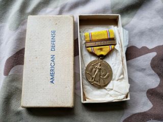 Wwii Us Navy Marine Corps American Defense Fleet Medal