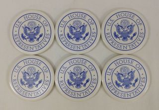 United States Us House Of Representatives Coaster Set Ceramic Cork Back Coasters