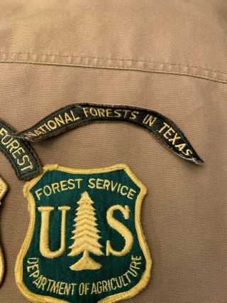 2 VIntage US Forest Service Patches w/ 2 Different Tabs,  Estate Dept of Agricult 2