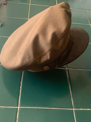 Vintage WWII US Army Officers Cap 1946 York Size 7 Art Cap Co.  Inc (Named) 2
