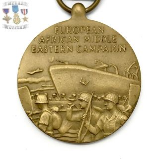 WWII US ARMY EUROPEAN AFRICAN MIDDLE EASTERN CAMPAIGN MEDAL BATTLE STAR BIN 20 2