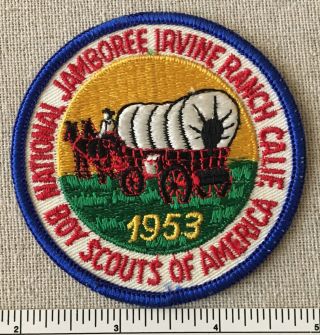 Vintage 1953 National Jamboree Boy Scout Participant Patch Irvine Scout Ranch Ca