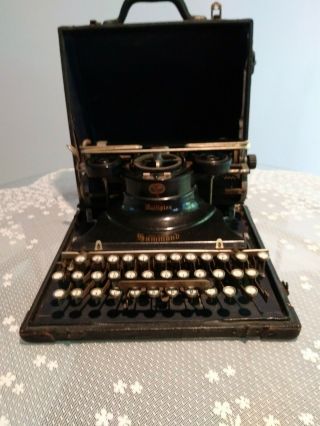 Vintage Hammond Multiplex Typewriter With Case Early 1900s