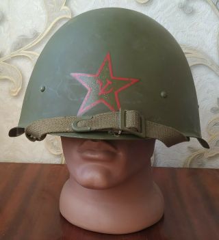 Soviet Steel Helmet SSh 40 with Star,  WW2 2