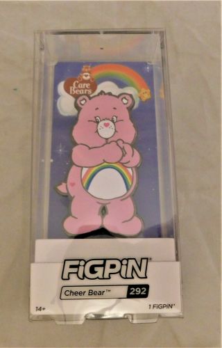 2019 Nycc Exclusive Figpin Care Bears Pink Cheer Bear Limited Edition 1 Of 500