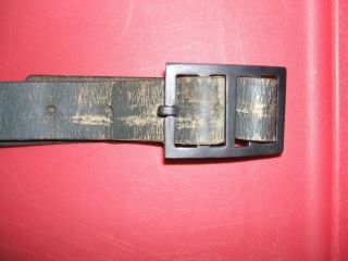 WWII Italian leather enlisted belt 2