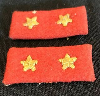 Pair Ww2 Wwii Imperial Japanese Army Private 1st Class Rank Collar Tab