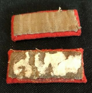 Pair WW2 WWII Imperial Japanese Army Private 1st Class Rank Collar Tab 2