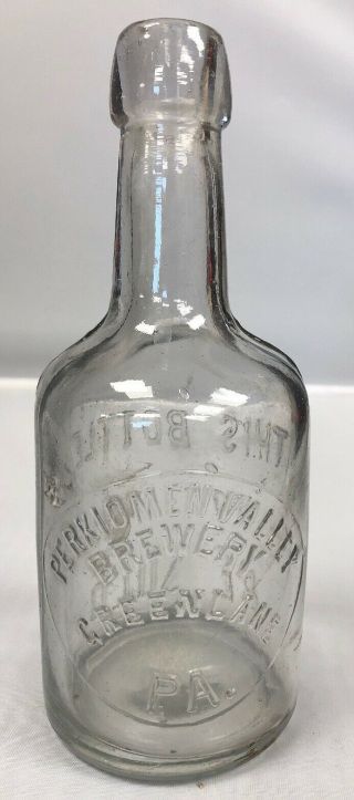 1880 - 90’s Perkiomen Valley Brewery Green Lane,  Pa.  Montgomery Co.  Beer Bottle