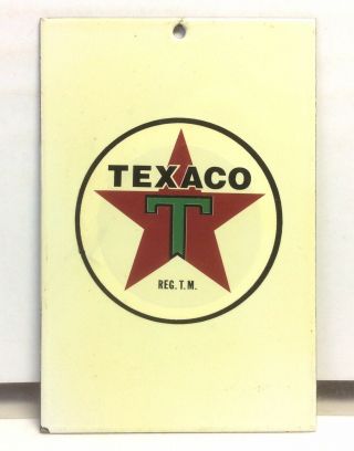 Vintage 1950’s Texaco Porcelain Service Station Door Push Sign