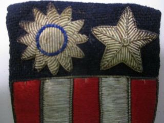 U.  S.  WWII China,  Burma,  India Theater Shoulder Patch Hand Embrodiered Buillon 2