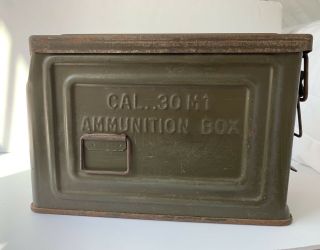 Us Ww2 Ammunition Box Ammo Can 30 Caliber M1 Canco Military