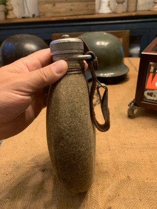 WW2 German Army Canteen with Wool Cover 2