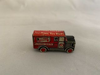 1930 Cracker Jack Tin Toy Prize The Cracker Jack Company Ad Truck