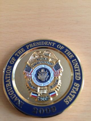 US Presidential Inauguration Protection Detail Team POLICE BADGE CHALLENGE COIN 3