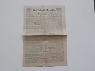 Chinese Civil War Newspaper 1945 The Peiping Chronicle Christmas Eve Manchuria N