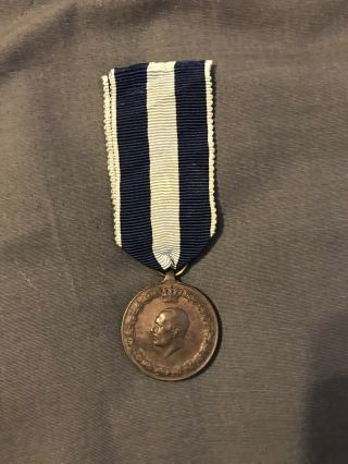 Greek Military World War Two Medal 1940 - 41 Fight Against Italians