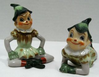 Two Vintage Pixie Figurines - 1950 