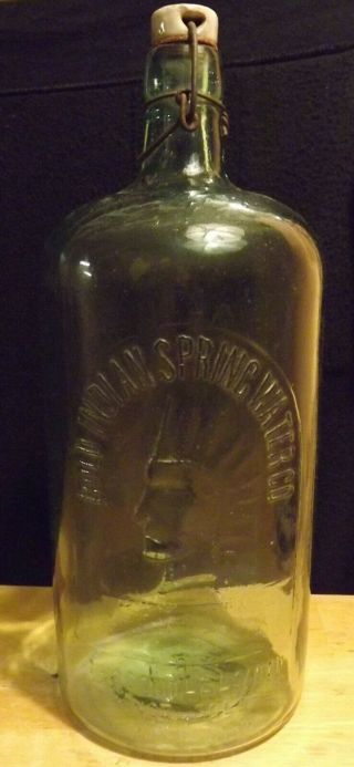 Ocean Township/asbury Park Nj Old Glass Bottle Cold Indian Springs Scarce