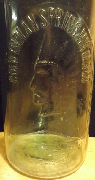 Ocean Township/Asbury Park NJ Old Glass Bottle Cold Indian Springs Scarce 2