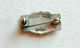 WW2 Period Sweetheart Pin US Army Air Force in Sterling by Coro 2