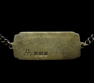 WWII US Army Officer Identification ID Bracelet NAMED – British Made.  925 Silver 3