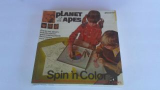 Vintage Nos Planet Of The Apes Spin’n Color By Pressman 1973 Game