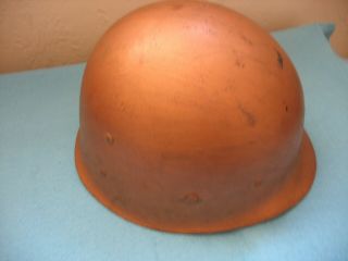 WWII US CAPAC M1 Helmet Liner painted copper? good for restoration. 2