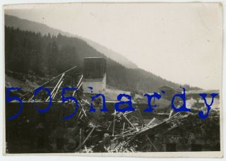 Wwii Us Gi Photo - Kaserne Chimney Towards Platterhof Obersalzberg Berchtesgaden