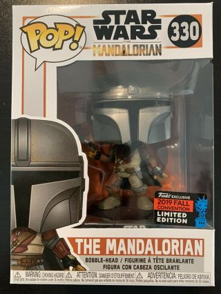 Funko Pop The Mandalorian Star Wars NYCC Shared Exclusive In Hand 2