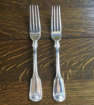 Two Reed & Barton Winterthur Silverplate Dinner Fork 575125