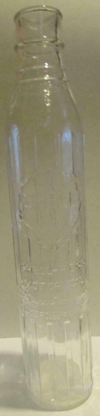 Vintage Shell - Penn Glass Motor Oil Bottle - 14.  5 " - 1 - Quart
