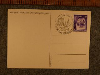 German WW2 Post Card NSDAP Krakau General Government 1941 2
