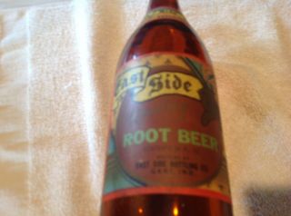 East Side Root Beer Paper Label 24 oz.  Amber Bottle,  Gary,  Indiana 2