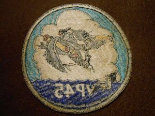 Mid 50 ' s VP - 45 Squadron Patch,  Japanese made 2