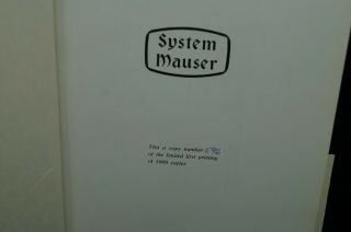 Military History Germany System Mauser Reference Book 3