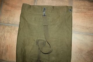 Vintage US Military Issue WW2 Dated 1944 Canvas Duffle Bag DG15 2