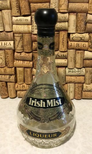 Empty Vintage Irish Mist Liquor Bottle - - Ireland 