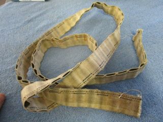 Vintage WW2 cloth belt for ammo 60 inches long. 2