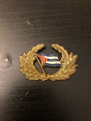 Cuban Police Hat Badge.  Cuba 1950’s
