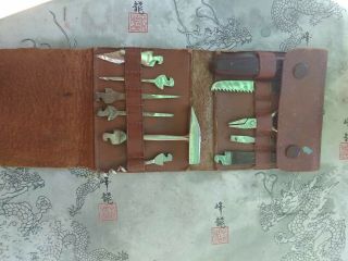 Vintage German Tool Kit & Leather Case.  Solingen Germany.
