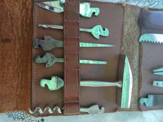 Vintage German Tool Kit & leather case.  Solingen Germany. 2