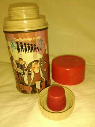1971 The Partridge Family Thermos For Lunch Box Vintage Tv Lunchbox Bottle