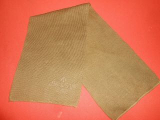British Army : 1942 Wwii Commando Wool Cap Or Scarf Comforter.  Brown